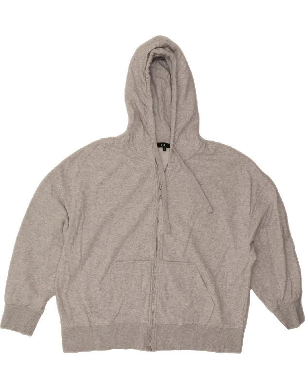 C&A Womens Oversized Zip Hoodie Sweater UK 18 XL Grey Cotton Lightweight Heavyweight Midweight C&A Womens Oversized Zip Hoodie Sweater UK 18 XL Grey Cotton Lightweight Heavyweight Midweight
