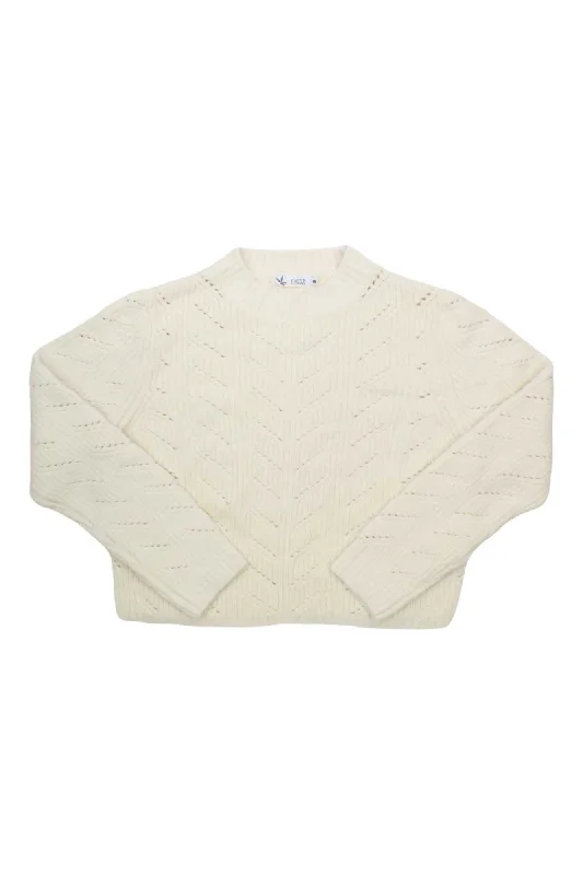Carve Designs Women's Monroe Sweater Wool Fabric Cashmere Fabric Tweed Fabric