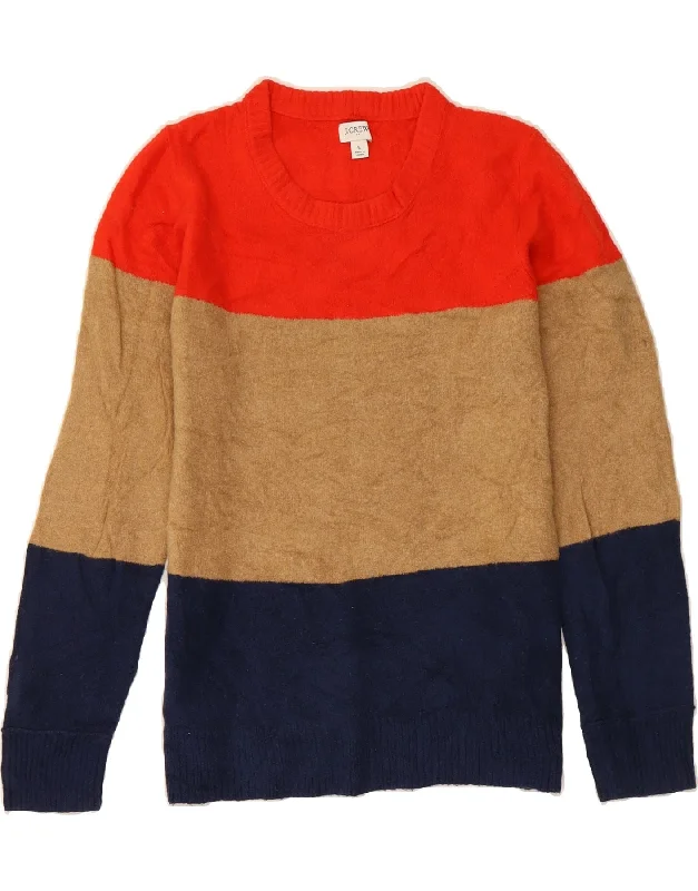 J. CREW Womens Crew Neck Jumper Sweater UK 14 Large Multicoloured Collared Crew Neck Turtle Neck J. CREW Womens Crew Neck Jumper Sweater UK 14 Large Multicoloured Collared Crew Neck Turtle Neck