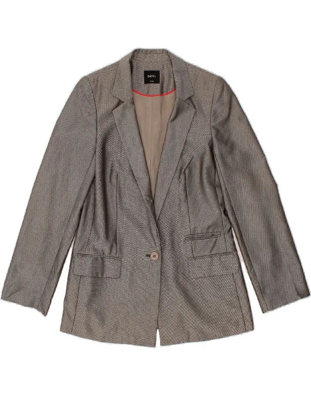 OASIS Womens 1 Button Blazer Jacket UK 10 Small Grey Wool Jacket Cashmere Jacket Tweed Jacket OASIS Womens 1 Button Blazer Jacket UK 10 Small Grey Wool Jacket Cashmere Jacket Tweed Jacket