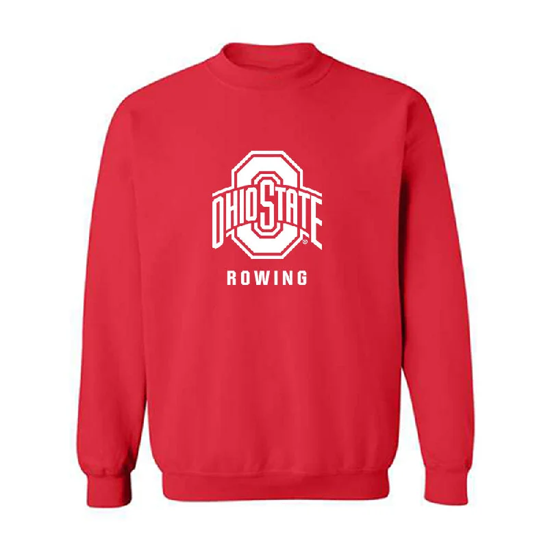 Ohio State - NCAA Women's Rowing : Eliana Bujwalo-Nowak - Classic Shersey Crewneck Sweatshirt Hoodie with Belted Waist Structured Tailored Ohio State - NCAA Women's Rowing : Eliana Bujwalo-Nowak - Classic Shersey Crewneck Sweatshirt Hoodie with Belted Waist Structured Tailored