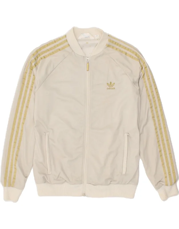 ADIDAS Womens Tracksuit Top Jacket IT 42 Medium White Polyamide Fleece Fabric Down Fabric Feather Fabric ADIDAS Womens Tracksuit Top Jacket IT 42 Medium White Polyamide Fleece Fabric Down Fabric Feather Fabric