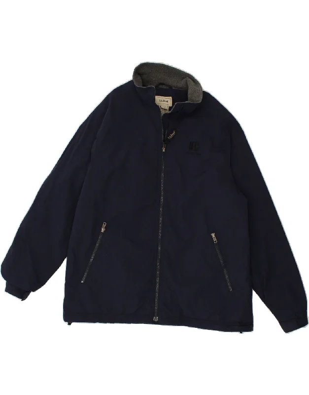 L.L.BEAN Womens Windbreaker Jacket UK 16 Large Navy Blue Nylon Hoodie Zip-Up Jacket Button-Up Jacket L.L.BEAN Womens Windbreaker Jacket UK 16 Large Navy Blue Nylon Hoodie Zip-Up Jacket Button-Up Jacket