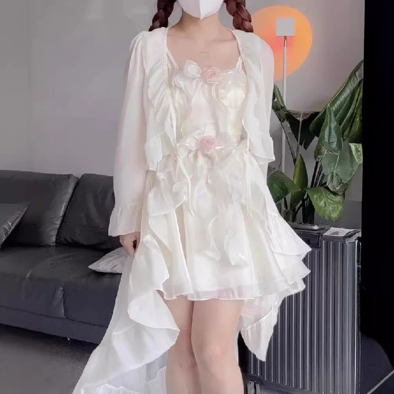 Wjczt dress 2024 Trailing Front Short Back Long Birthday Princess Moonlight Dress Bow Three-Dimensional Rose Sling Dress Clothing Tunics Sophisticated sleek Wjczt dress 2024 Trailing Front Short Back Long Birthday Princess Moonlight Dress Bow Three-Dimensional Rose Sling Dress Clothing Tunics Sophisticated sleek