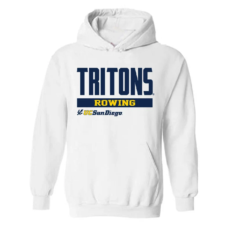 UCSD - NCAA Women's Rowing : Holly Handler - Classic Fashion Shersey Hooded Sweatshirt Hoodie with Rolled Sleeves Casual Relaxed UCSD - NCAA Women's Rowing : Holly Handler - Classic Fashion Shersey Hooded Sweatshirt Hoodie with Rolled Sleeves Casual Relaxed