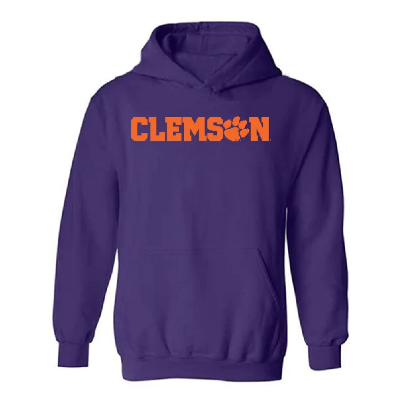 Clemson - NCAA Women's Rowing : Skyler Riggio - Classic Shersey Hooded Sweatshirt Hoodie with Elastic Cuffs Stretchable Comfortable Clemson - NCAA Women's Rowing : Skyler Riggio - Classic Shersey Hooded Sweatshirt Hoodie with Elastic Cuffs Stretchable Comfortable