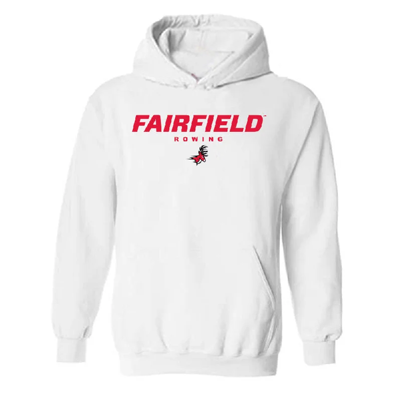 Fairfield - NCAA Women's Rowing : Grace McDonough - Classic Shersey Hooded Sweatshirt Hoodie with Snap Buttons Easy Quick Fairfield - NCAA Women's Rowing : Grace McDonough - Classic Shersey Hooded Sweatshirt Hoodie with Snap Buttons Easy Quick