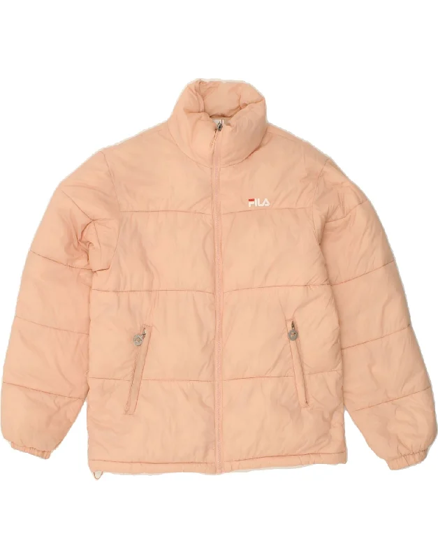 FILA Womens Padded Jacket UK 10 Small Pink Polyamide Faux Fur Jacket Real Fur Jacket Shearling Jacket FILA Womens Padded Jacket UK 10 Small Pink Polyamide Faux Fur Jacket Real Fur Jacket Shearling Jacket