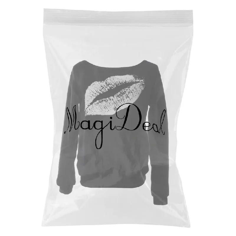 Women Sweatshirts Off Shoulder Long-Sleeved Tops L Black White Lips Hoodie with Lining Warm Insulated Women Sweatshirts Off Shoulder Long-Sleeved Tops L Black White Lips Hoodie with Lining Warm Insulated