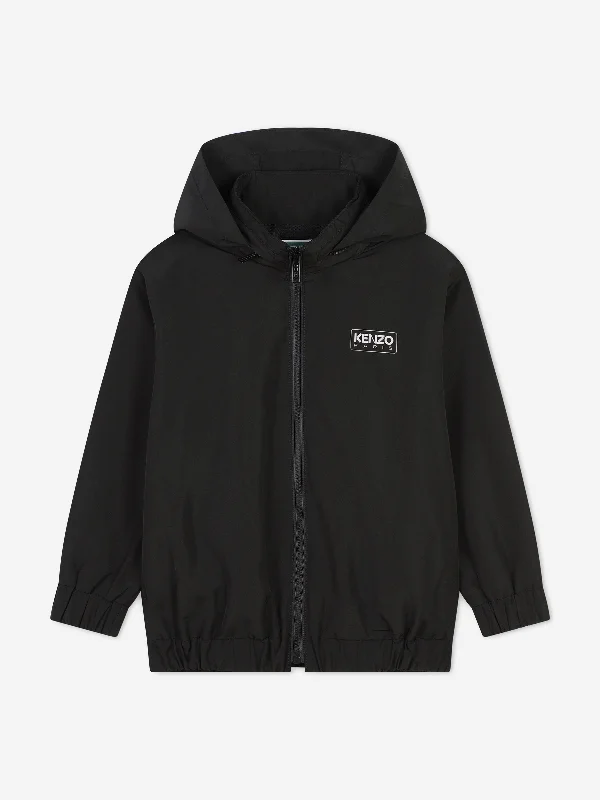 KENZO Kids Logo Print Track Jacket in Black Lace Jacket Ribbed Jacket Sequined Jacket KENZO Kids Logo Print Track Jacket in Black Lace Jacket Ribbed Jacket Sequined Jacket