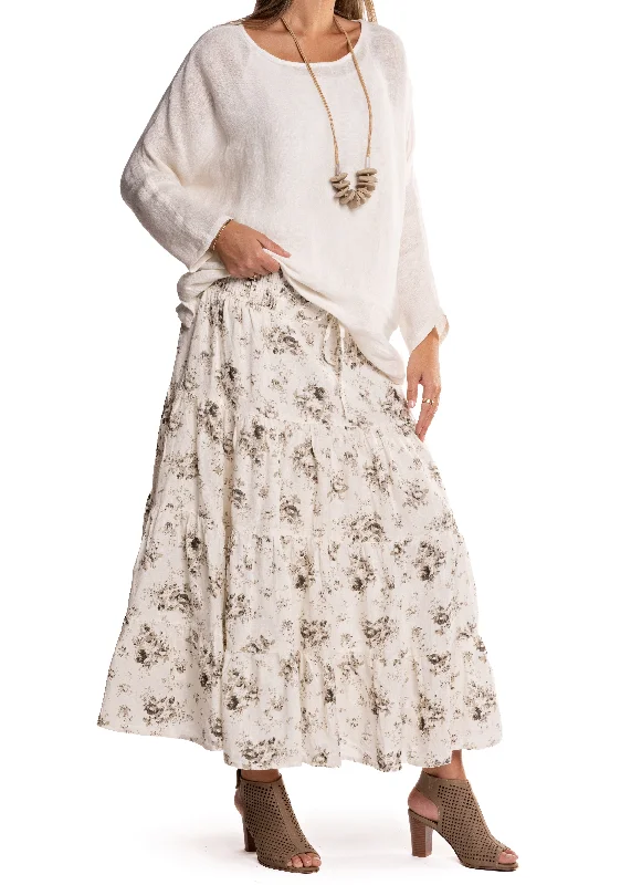 Ever Skirt in Cream boho skirt vibe