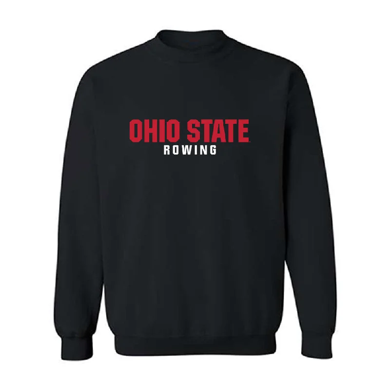 Ohio State - NCAA Women's Rowing : Eliana Bujwalo-Nowak - Classic Shersey Crewneck Sweatshirt Hoodie with Tied Waist Feminine Flattering Ohio State - NCAA Women's Rowing : Eliana Bujwalo-Nowak - Classic Shersey Crewneck Sweatshirt Hoodie with Tied Waist Feminine Flattering