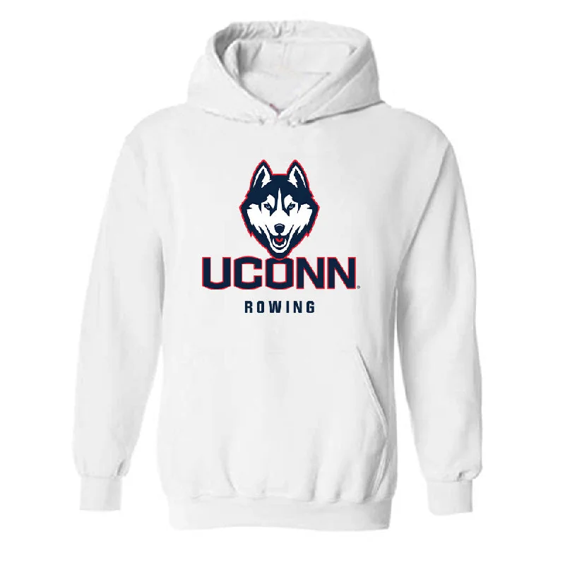 UConn - NCAA Women's Rowing : Nitya Tarala - Classic Shersey Hooded Sweatshirt Hoodie with Cuffed Sleeves Snug Secure UConn - NCAA Women's Rowing : Nitya Tarala - Classic Shersey Hooded Sweatshirt Hoodie with Cuffed Sleeves Snug Secure