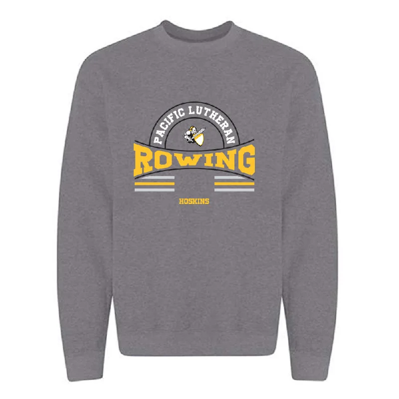PLU - NCAA Women's Rowing : Sarah Hoskins - Classic Fashion Shersey Crewneck Sweatshirt Hoodie with Stripes Bold Sporty PLU - NCAA Women's Rowing : Sarah Hoskins - Classic Fashion Shersey Crewneck Sweatshirt Hoodie with Stripes Bold Sporty