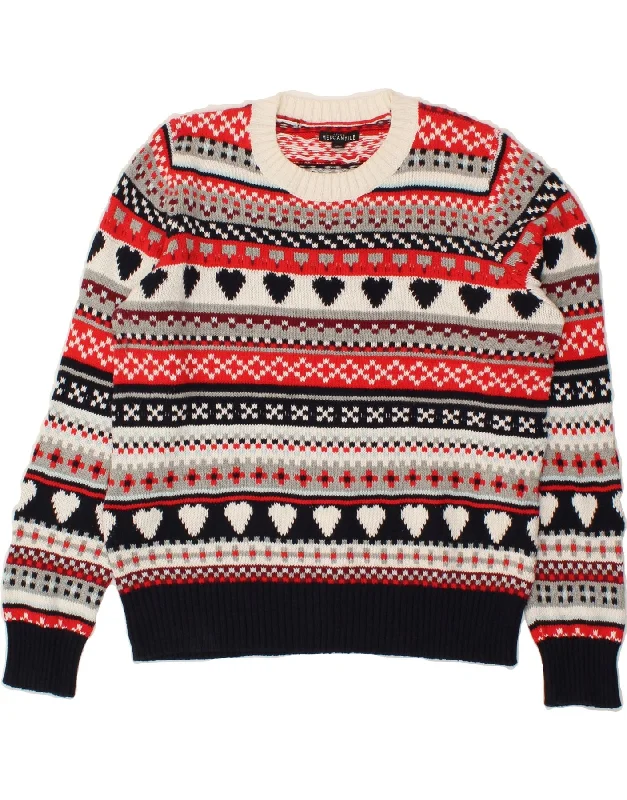 J. CREW Womens Crew Neck Jumper Sweater UK 16 Large Multicoloured Layered Multi-layer Single Layer J. CREW Womens Crew Neck Jumper Sweater UK 16 Large Multicoloured Layered Multi-layer Single Layer