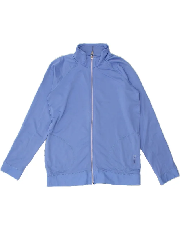 ARENA Womens Tracksuit Top Jacket UK 12 Medium Blue Polyamide Knit Fabric Woven Fabric Fleece Fabric ARENA Womens Tracksuit Top Jacket UK 12 Medium Blue Polyamide Knit Fabric Woven Fabric Fleece Fabric