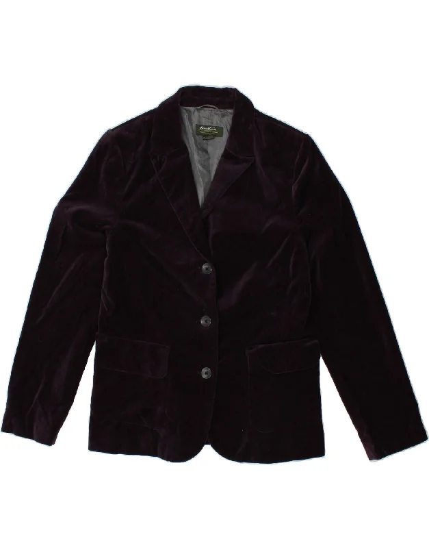 EDDIE BAUER Womens Velvet 3 Button Blazer Jacket UK 12 Medium Purple Cotton Jacket Linen Jacket Terry Jacket EDDIE BAUER Womens Velvet 3 Button Blazer Jacket UK 12 Medium Purple Cotton Jacket Linen Jacket Terry Jacket