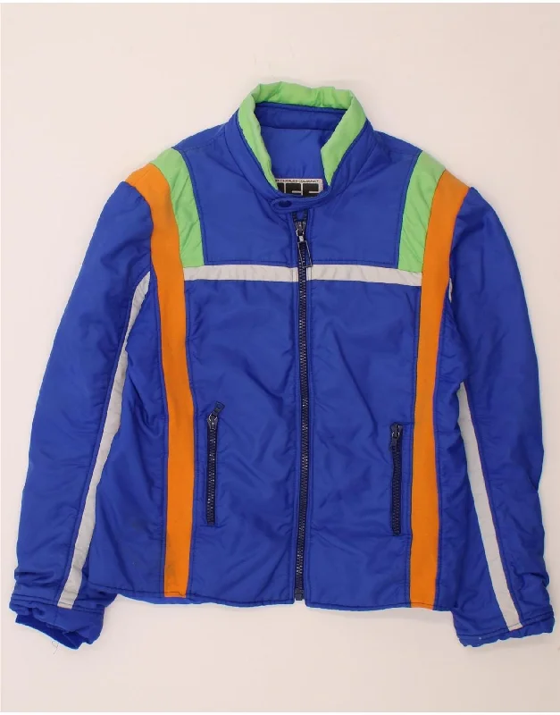 HENRI CHARLES COLSENET Womens Windbreaker Jacket IT 52 2XL Blue Nylon Fabric Polyester Fabric Spandex Fabric HENRI CHARLES COLSENET Womens Windbreaker Jacket IT 52 2XL Blue Nylon Fabric Polyester Fabric Spandex Fabric