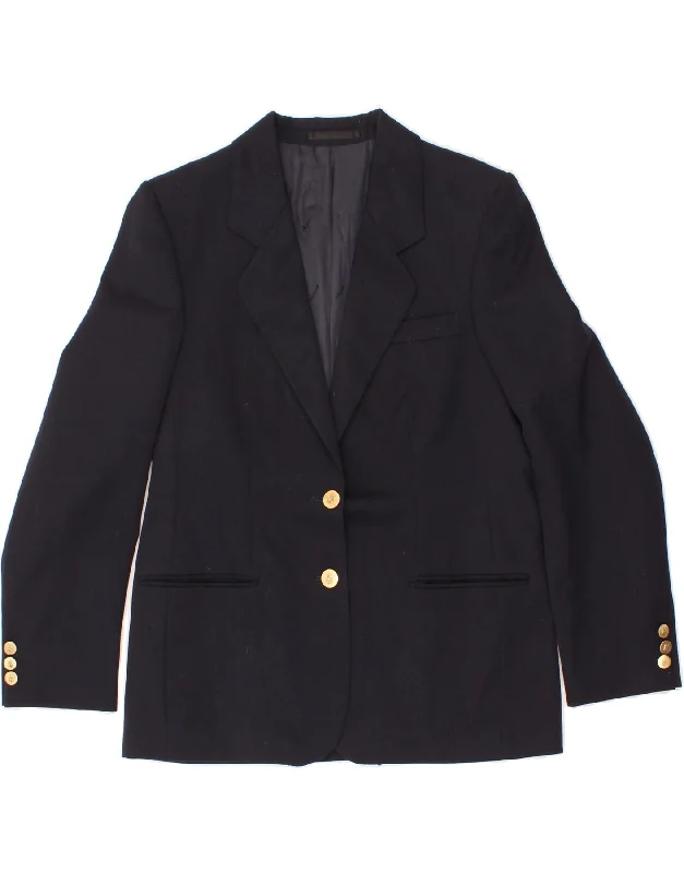 AQUASCUTUM Womens 2 Button Blazer Jacket UK 12 Medium Navy Blue Viscose Quilted Jacket Puffer Jacket Insulated Jacket AQUASCUTUM Womens 2 Button Blazer Jacket UK 12 Medium Navy Blue Viscose Quilted Jacket Puffer Jacket Insulated Jacket