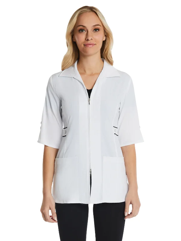 Women's Four-Pocket Maevn Smart Half Sleeve Contrast Trim Jacket Ribbed Jacket Pleated Jacket Ruffled Jacket Women's Four-Pocket Maevn Smart Half Sleeve Contrast Trim Jacket Ribbed Jacket Pleated Jacket Ruffled Jacket