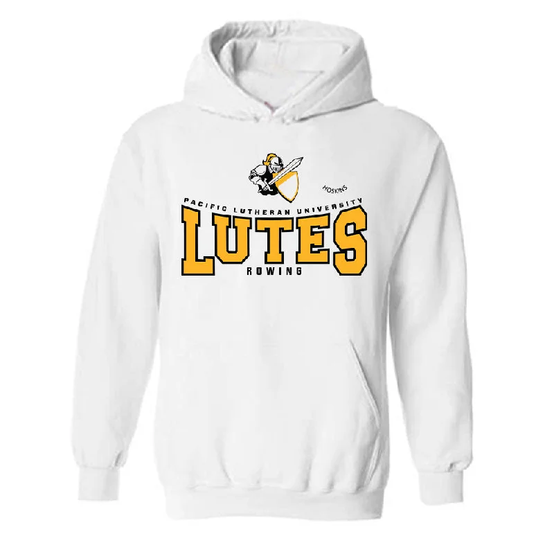 PLU - NCAA Women's Rowing : Sarah Hoskins - Classic Fashion Shersey Hooded Sweatshirt Hoodie with Lace Feminine Delicate PLU - NCAA Women's Rowing : Sarah Hoskins - Classic Fashion Shersey Hooded Sweatshirt Hoodie with Lace Feminine Delicate