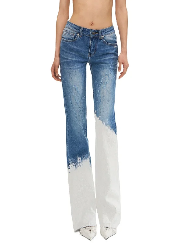 Blue Vintage Tailored Slim Pants Relaxed Lounge Trousers