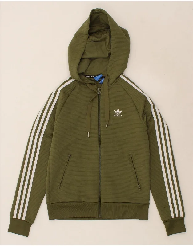 ADIDAS Womens Zip Hoodie Sweater UK 8 Small Green Polyester Cashmere Blend Cotton Blend Poly Blend ADIDAS Womens Zip Hoodie Sweater UK 8 Small Green Polyester Cashmere Blend Cotton Blend Poly Blend