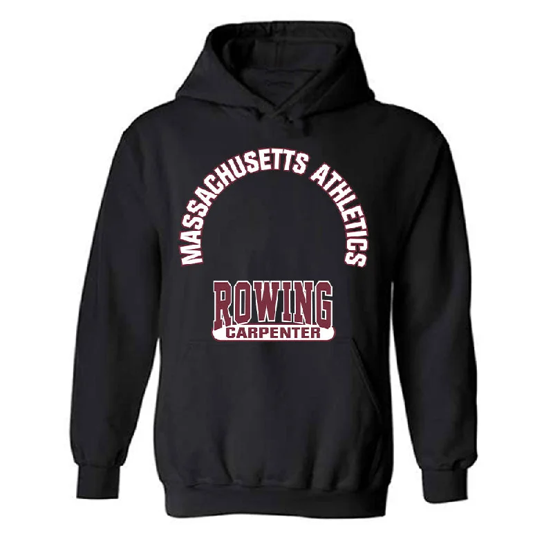 UMass - NCAA Women's Rowing : Lauren Carpenter - Classic Fashion Shersey Hooded Sweatshirt Hoodie with Hem Patch Decorative Personalized