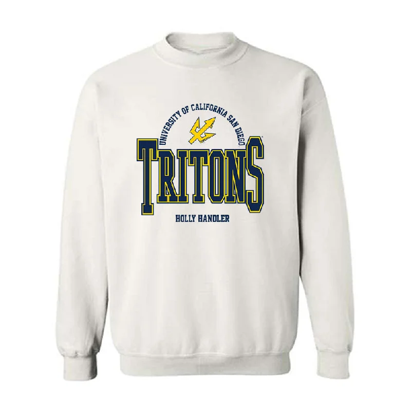 UCSD - NCAA Women's Rowing : Holly Handler - Classic Fashion Shersey Crewneck Sweatshirt Hoodie with Batwing Sleeves Loose Dramatic UCSD - NCAA Women's Rowing : Holly Handler - Classic Fashion Shersey Crewneck Sweatshirt Hoodie with Batwing Sleeves Loose Dramatic