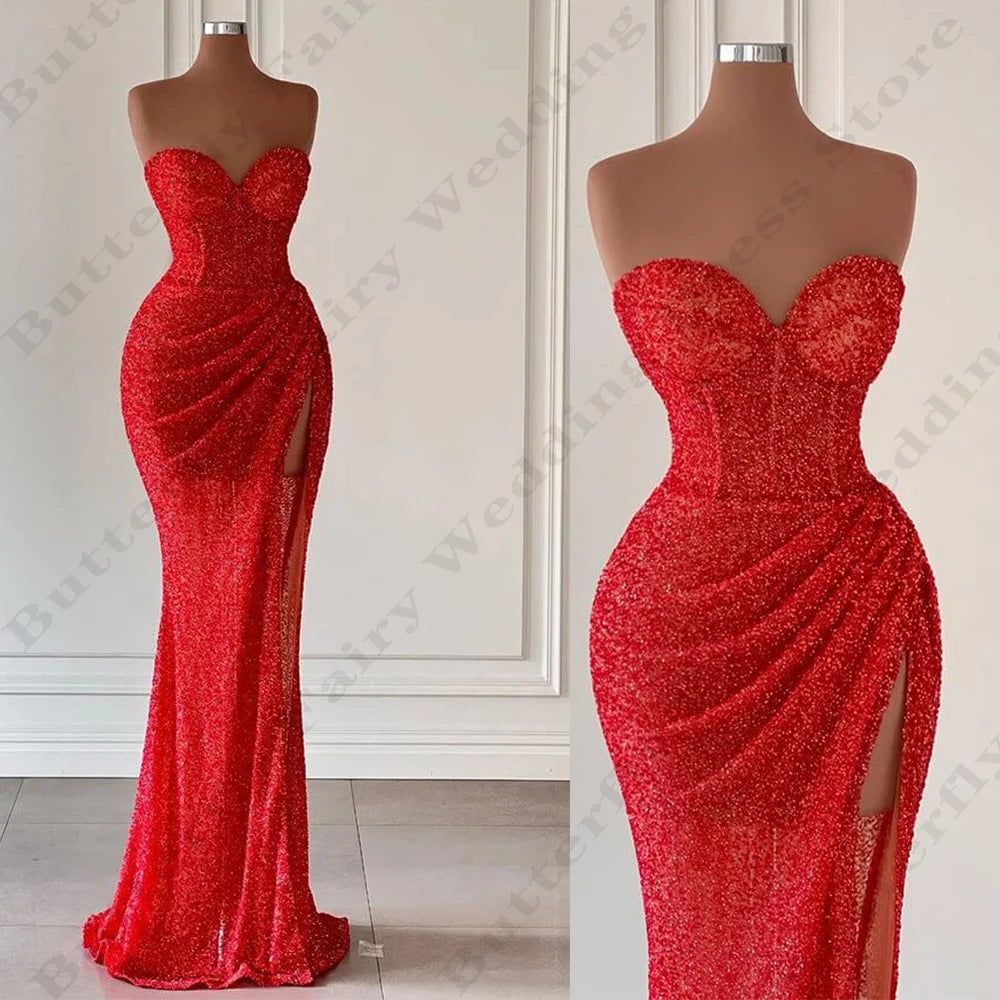 Wjczt Sexy Mermaid Backless Evening Dresses Fashion Off Shoulder Sleeveless High Split For Women Elegant Fascinating New Prom Gowns Tunics New arrival Wjczt Sexy Mermaid Backless Evening Dresses Fashion Off Shoulder Sleeveless High Split For Women Elegant Fascinating New Prom Gowns Tunics New arrival