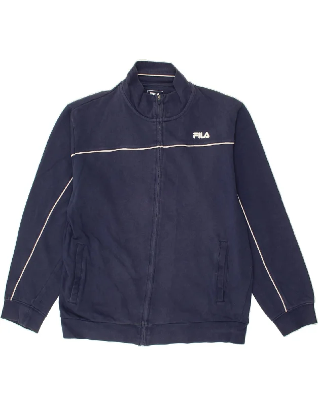 FILA Womens Tracksuit Top Jacket UK 20 2XL Navy Blue Cotton Striped Jacket Polka Dot Jacket Floral Jacket FILA Womens Tracksuit Top Jacket UK 20 2XL Navy Blue Cotton Striped Jacket Polka Dot Jacket Floral Jacket