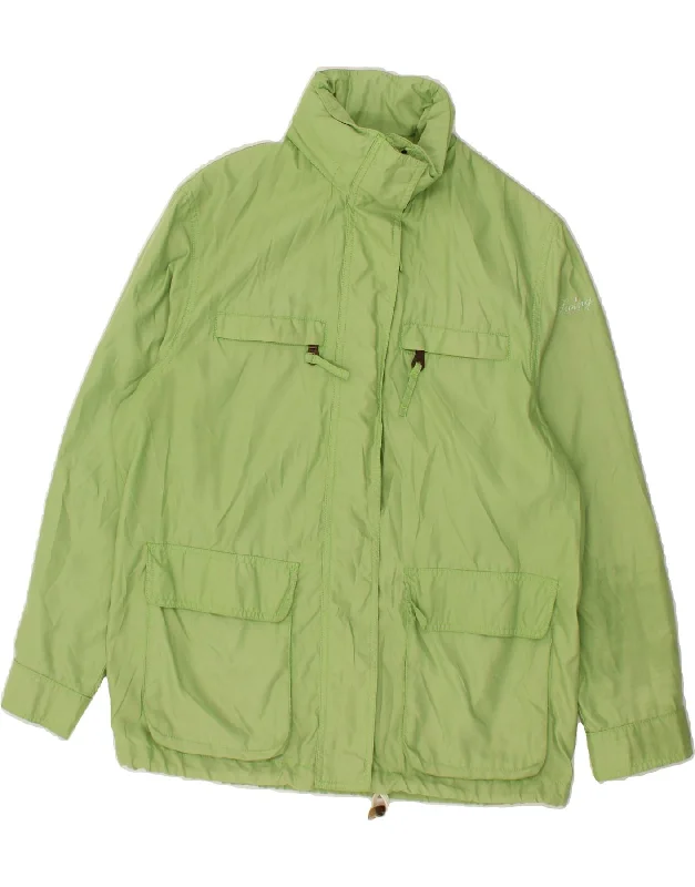 VINTAGE Womens Oversized Hooded Utility Jacket UK 10 Small Green Welt Pockets Slit Pockets Flap Pockets VINTAGE Womens Oversized Hooded Utility Jacket UK 10 Small Green Welt Pockets Slit Pockets Flap Pockets