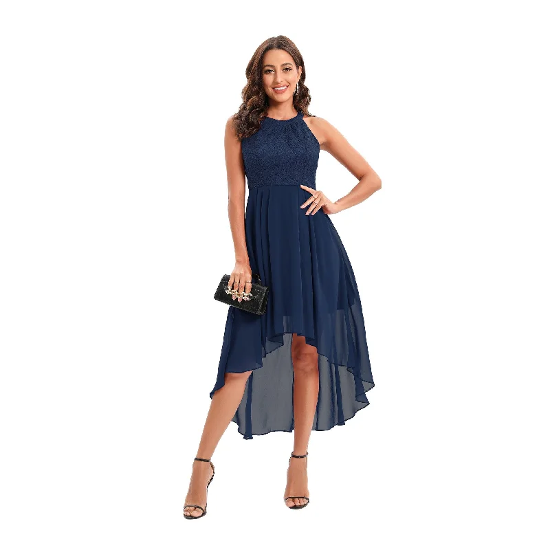 Wjczt dresses 2024 New Style Halter Lace Chiffon Large Swing Dress Dovetail Dress Tunics Denim casual Wjczt dresses 2024 New Style Halter Lace Chiffon Large Swing Dress Dovetail Dress Tunics Denim casual