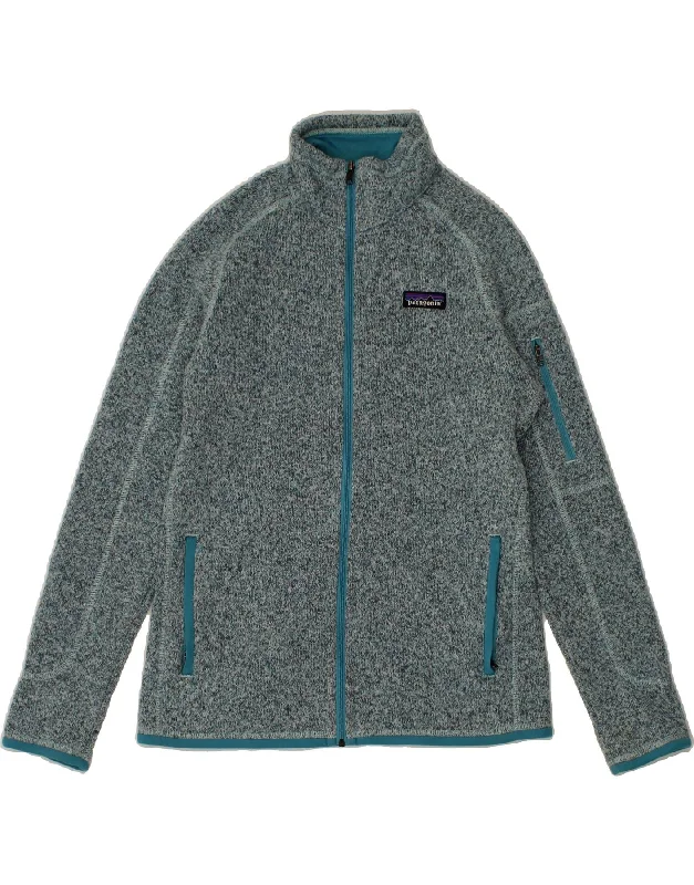 PATAGONIA Womens Tracksuit Top Jacket UK 10 Small Green Flecked Polyester V-Neck Jacket Boat Neck Jacket Square Neck Jacket PATAGONIA Womens Tracksuit Top Jacket UK 10 Small Green Flecked Polyester V-Neck Jacket Boat Neck Jacket Square Neck Jacket