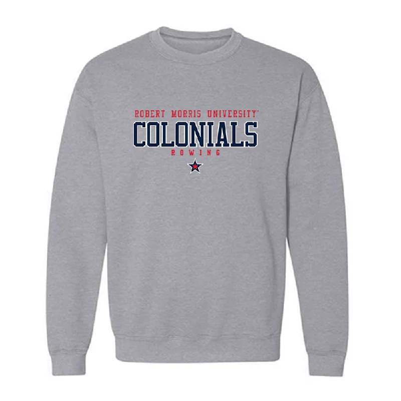 Robert Morris - NCAA Women's Rowing : Sarah Naylor - Classic Shersey Crewneck Sweatshirt Hoodie with Back Slit Movement Comfort Robert Morris - NCAA Women's Rowing : Sarah Naylor - Classic Shersey Crewneck Sweatshirt Hoodie with Back Slit Movement Comfort