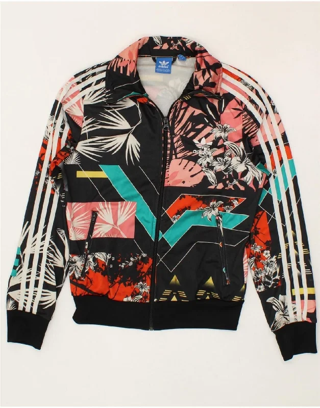 ADIDAS Womens Tracksuit Top Jacket UK 10 Small Multicoloured Floral Wool Jacket Cashmere Jacket Tweed Jacket ADIDAS Womens Tracksuit Top Jacket UK 10 Small Multicoloured Floral Wool Jacket Cashmere Jacket Tweed Jacket