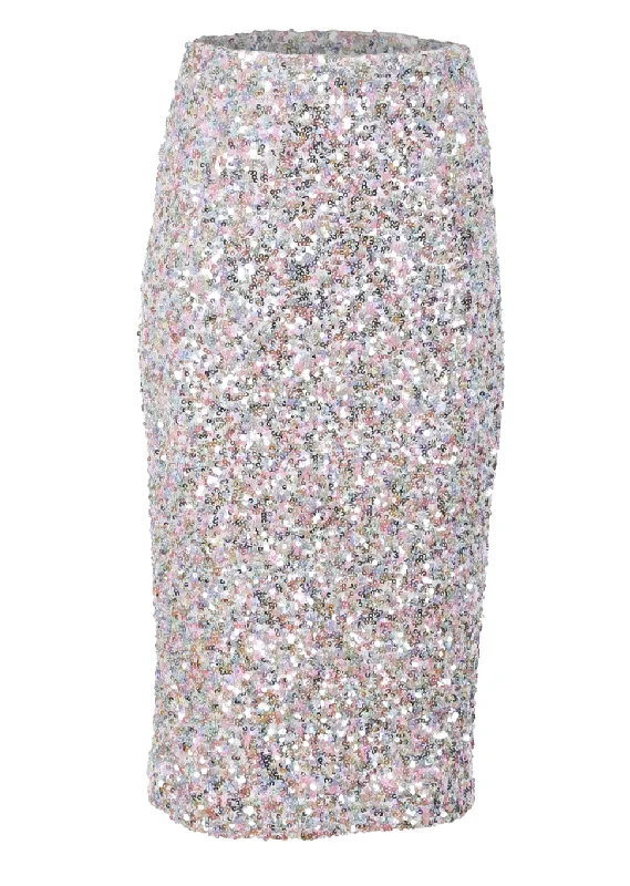 Las Vegas Sequined Skirt linen skirt breathable