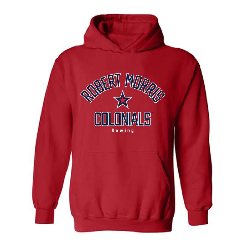 Robert Morris - NCAA Women's Rowing : Sarah Naylor - Classic Shersey Hooded Sweatshirt Hoodie with Velcro Closure Adjustable Secure Robert Morris - NCAA Women's Rowing : Sarah Naylor - Classic Shersey Hooded Sweatshirt Hoodie with Velcro Closure Adjustable Secure