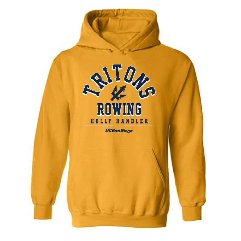 UCSD - NCAA Women's Rowing : Holly Handler - Classic Fashion Shersey Hooded Sweatshirt Hoodie with Ribbed Neckline Snug Warm UCSD - NCAA Women's Rowing : Holly Handler - Classic Fashion Shersey Hooded Sweatshirt Hoodie with Ribbed Neckline Snug Warm