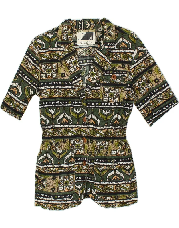 VINTAGE Womens 3 Button Blazer Jacket IT 44 Medium Green Patchwork Satin Jacket Silk Jacket Chiffon Jacket VINTAGE Womens 3 Button Blazer Jacket IT 44 Medium Green Patchwork Satin Jacket Silk Jacket Chiffon Jacket