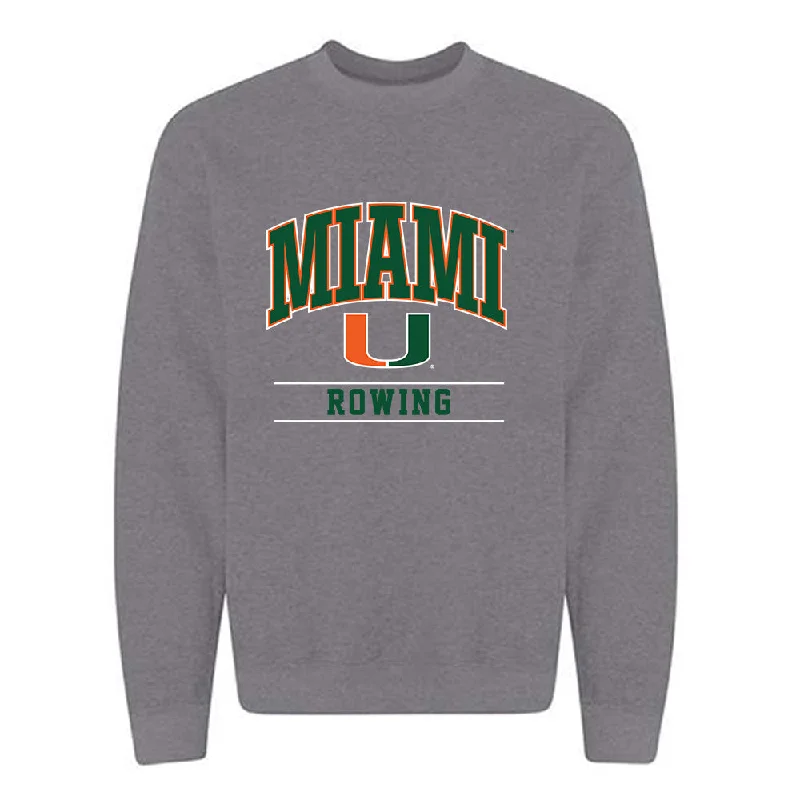 Miami - NCAA Women's Rowing : Anderson Blalock - Classic Shersey Crewneck Sweatshirt Hoodie with Logo Branding Identity Miami - NCAA Women's Rowing : Anderson Blalock - Classic Shersey Crewneck Sweatshirt Hoodie with Logo Branding Identity