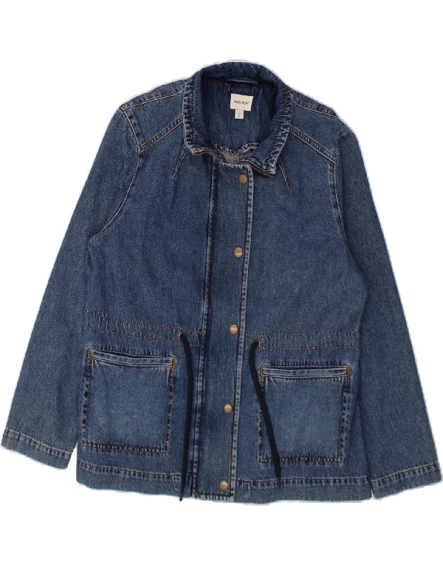 WHITE STUFF Womens Denim Jacket UK 14 Large Blue Cotton Satin Fabric Silk Fabric Chiffon Fabric WHITE STUFF Womens Denim Jacket UK 14 Large Blue Cotton Satin Fabric Silk Fabric Chiffon Fabric