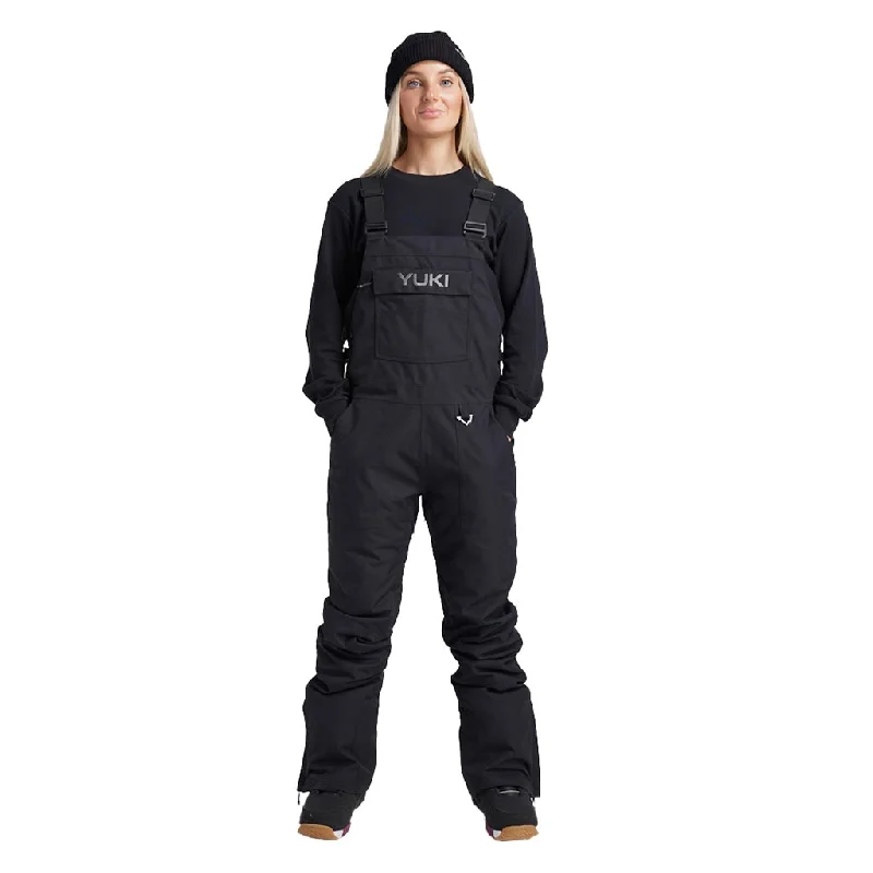 Yuki Threads 2024 Womens Brooklyn Bib Pant - Black Elegant Dress Pants