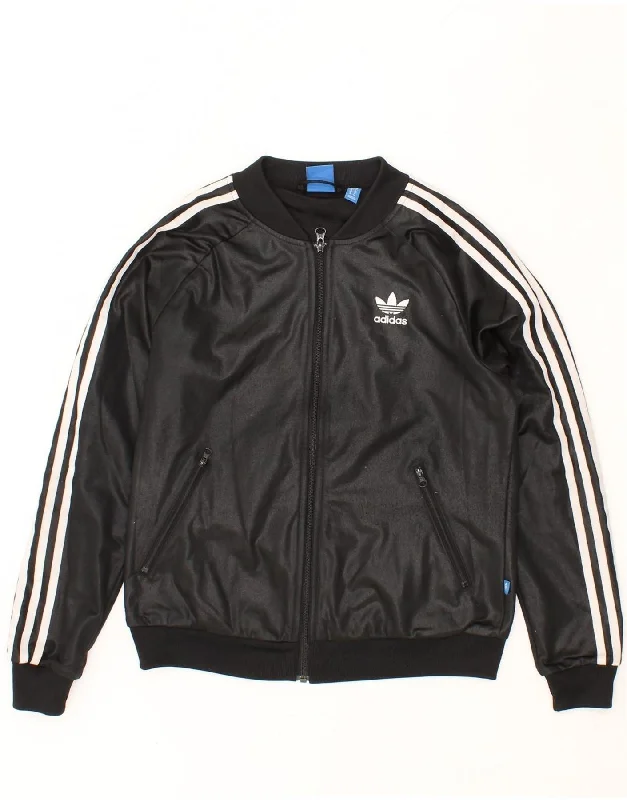 ADIDAS Womens Graphic Tracksuit Top Jacket UK 10 Small Black Polyester Chenille Jacket Brocade Jacket Lace Jacket ADIDAS Womens Graphic Tracksuit Top Jacket UK 10 Small Black Polyester Chenille Jacket Brocade Jacket Lace Jacket