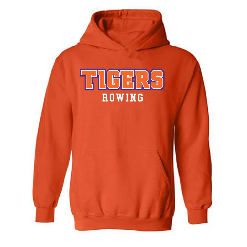 Clemson - NCAA Women's Rowing : Lira Bonitatibus - Classic Shersey Hooded Sweatshirt Hoodie with Pastel Soft Subtle Clemson - NCAA Women's Rowing : Lira Bonitatibus - Classic Shersey Hooded Sweatshirt Hoodie with Pastel Soft Subtle