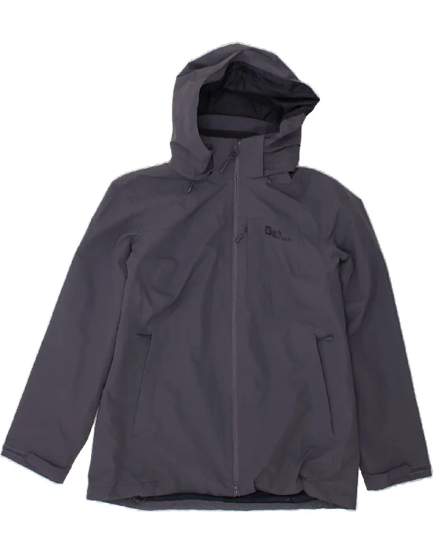 JACK WOLFSKIN Womens Hooded Rain Jacket UK 18 XL Navy Blue Mesh Jacket Canvas Jacket Denim Jacket JACK WOLFSKIN Womens Hooded Rain Jacket UK 18 XL Navy Blue Mesh Jacket Canvas Jacket Denim Jacket