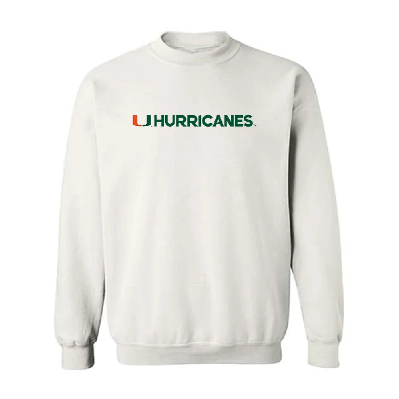 Miami - NCAA Women's Rowing : Peyton Hulsewe - Classic Shersey Crewneck Sweatshirt Hoodie with Hem Contrast Bold Stylish Miami - NCAA Women's Rowing : Peyton Hulsewe - Classic Shersey Crewneck Sweatshirt Hoodie with Hem Contrast Bold Stylish