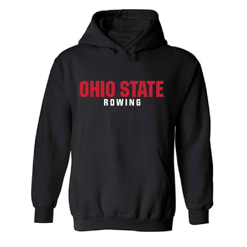 Ohio State - NCAA Women's Rowing : Eliana Bujwalo-Nowak - Classic Shersey Hooded Sweatshirt Hoodie with Hidden Zipper Minimalist Clean Ohio State - NCAA Women's Rowing : Eliana Bujwalo-Nowak - Classic Shersey Hooded Sweatshirt Hoodie with Hidden Zipper Minimalist Clean