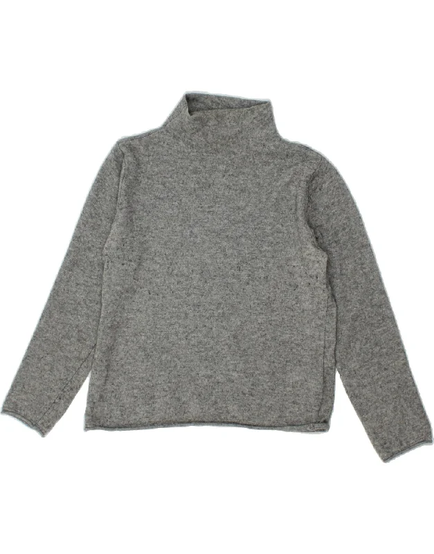 BENETTON Womens Turtle Neck Jumper Sweater UK 14 Medium Grey Polyamide Wool Sweater Cotton Sweater Cashmere Sweater BENETTON Womens Turtle Neck Jumper Sweater UK 14 Medium Grey Polyamide Wool Sweater Cotton Sweater Cashmere Sweater