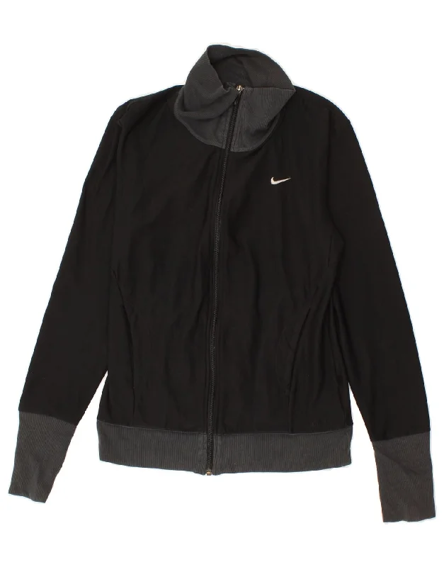 NIKE Womens Dri Fit Tracksuit Top Jacket UK 8/10 Small Black Colourblock Plaid Jacket Tartan Jacket Houndstooth Jacket NIKE Womens Dri Fit Tracksuit Top Jacket UK 8/10 Small Black Colourblock Plaid Jacket Tartan Jacket Houndstooth Jacket